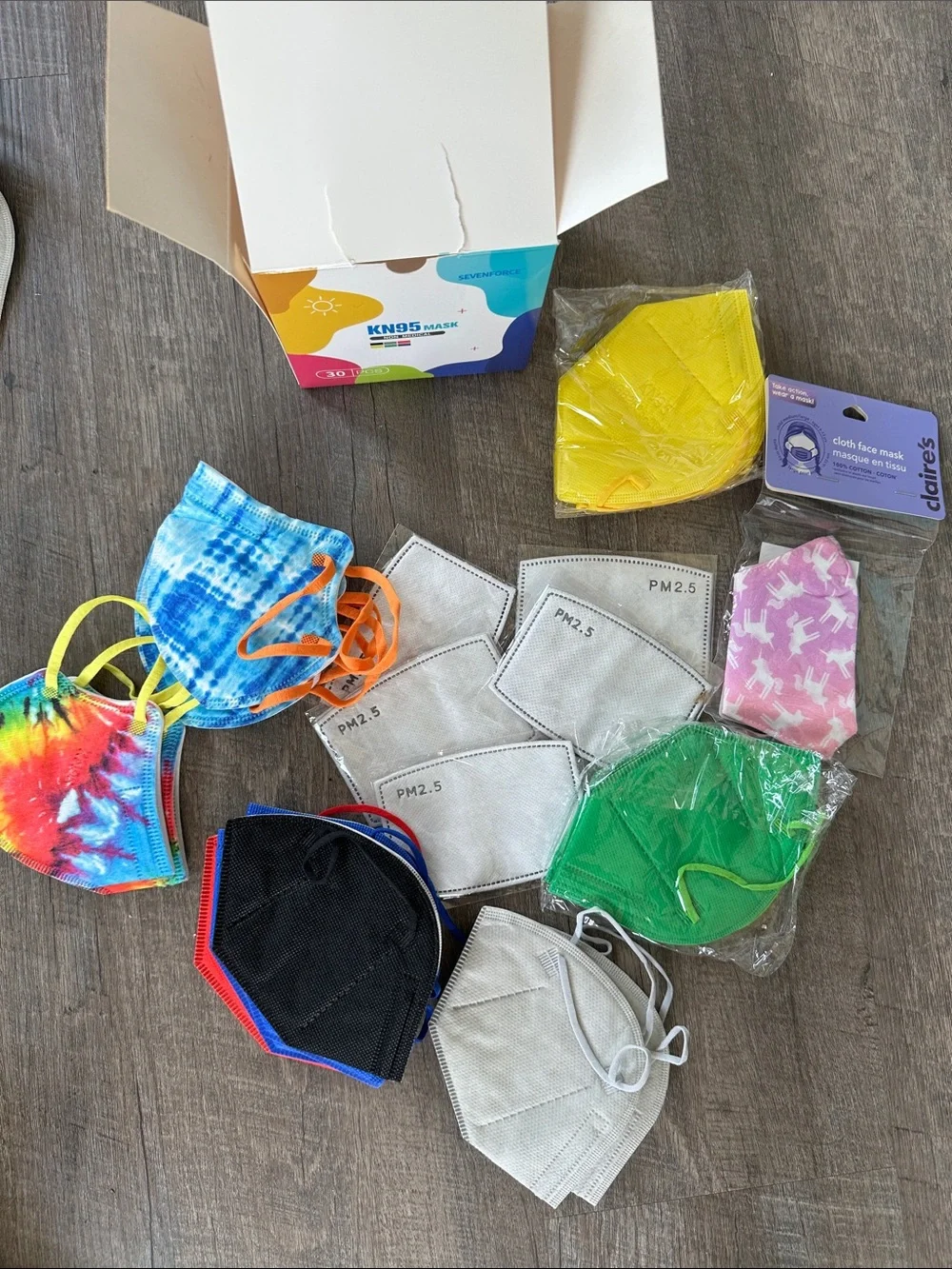 Assorted Patterned Face Masks - Holiday, Kids & KN95 Pack